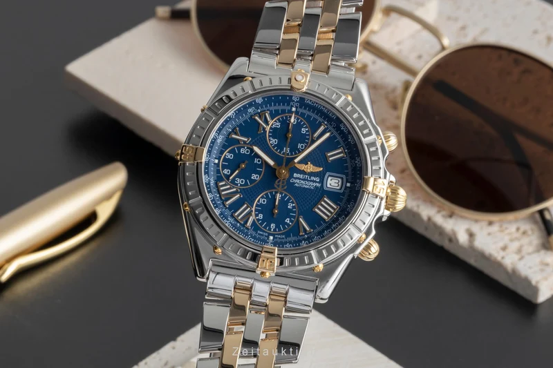 Breitling Crosswind chronograph steel / gold automatic men's watch B13055 [2506738]