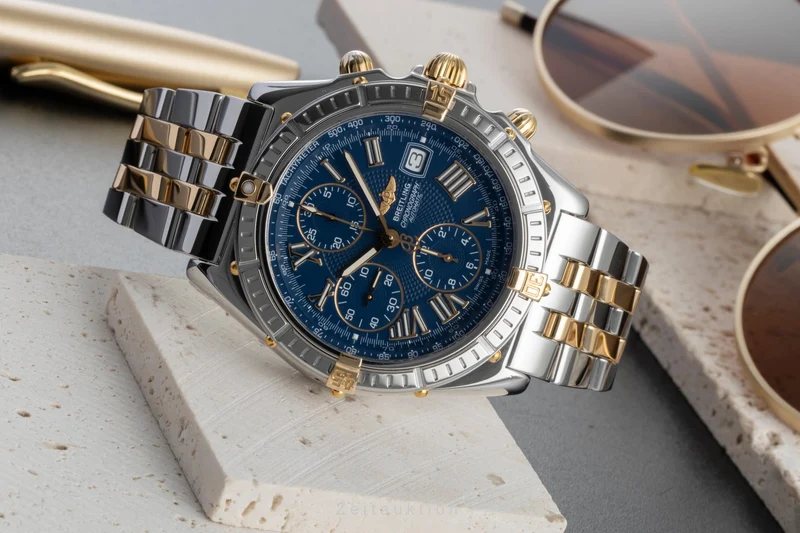 Breitling Crosswind chronograph steel / gold automatic men's watch B13055 [2506738]