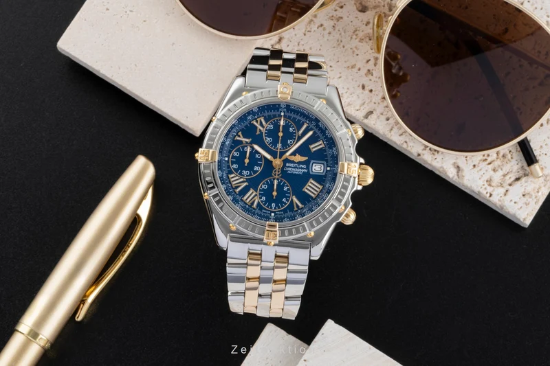 Breitling Crosswind chronograph steel / gold automatic men's watch B13055 [2506738]
