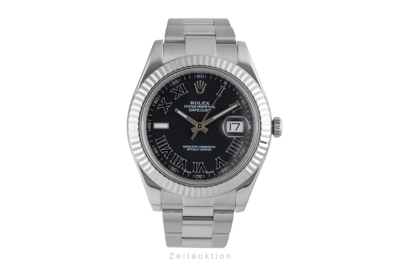 Rolex Datejust steel / white gold automatic men's watch 116334 [2506963]