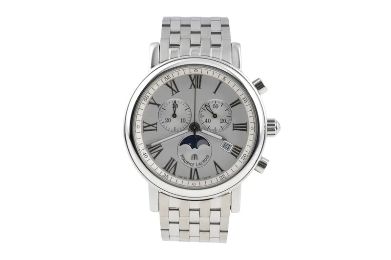 Maurice Lacroix Les Classiques chronograph steel quartz men's watch LC1048-SS002-110 [2507067]