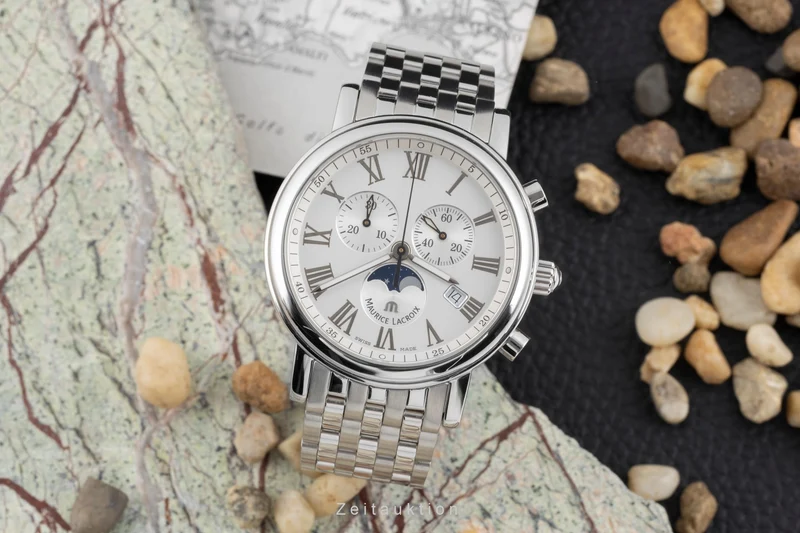 Maurice Lacroix Les Classiques chronograph steel quartz men's watch LC1048-SS002-110 [2507067]