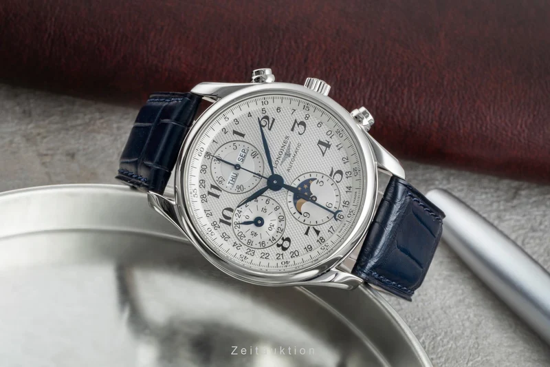Longines Master Collection chronograph steel automatic men's watch L2.673.4.78.5 LP: 3900EUR [2506793]