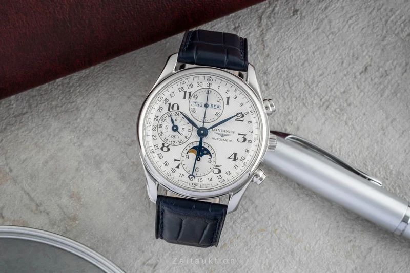 Longines Master Collection chronograph steel automatic men's watch L2.673.4.78.5 LP: 3900EUR [2506793]