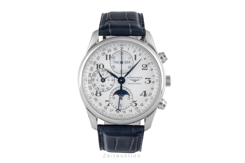 Longines Master Collection chronograph steel automatic men's watch L2.673.4.78.5 LP: 3900EUR [2506793]