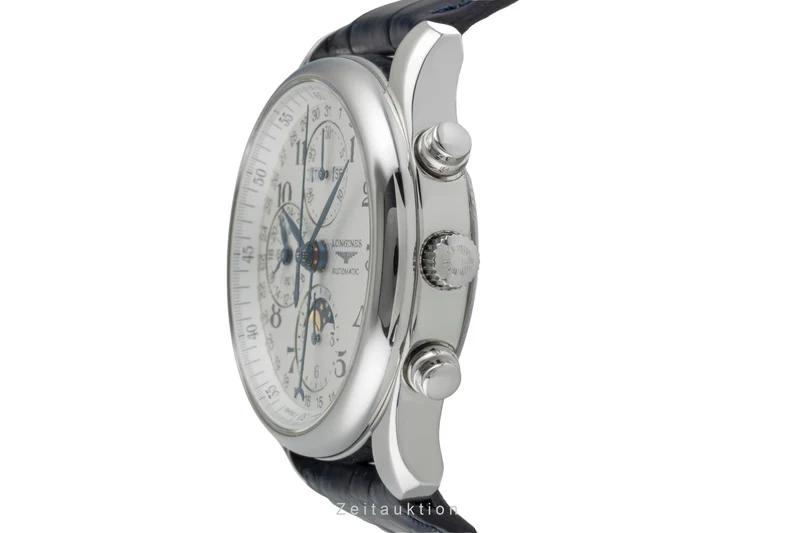 Longines Master Collection chronograph steel automatic men's watch L2.673.4.78.5 LP: 3900EUR [2506793]