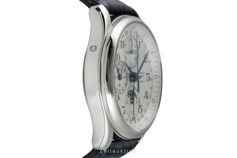 Longines Master Collection chronograph steel automatic men's watch L2.673.4.78.5 LP: 3900EUR [2506793]