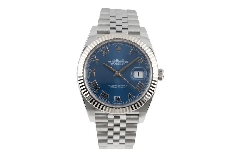 Rolex Datejust steel / white gold automatic men's watch 126334 [2507222]