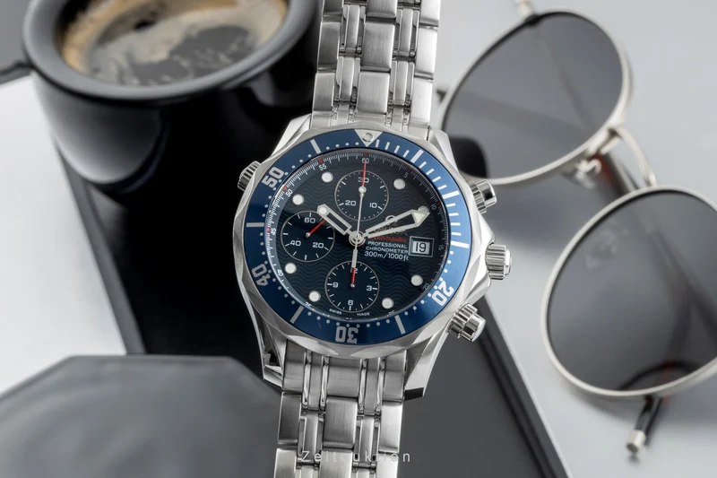 Omega Seamaster chronograph steel automatic men's watch 2225.80.00 [2506446]