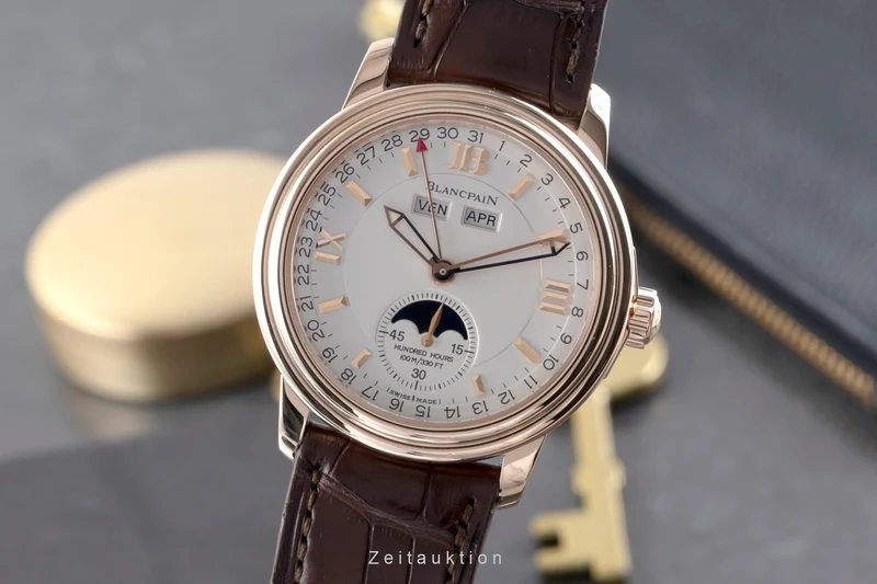 Blancpain Leman 18 ct red gold automatic men's watch 3563-3642 Limited [2506482]