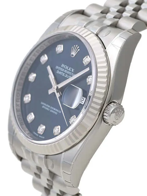 Rolex Datejust 36 116234 Blau Diamant Jubile-Band
