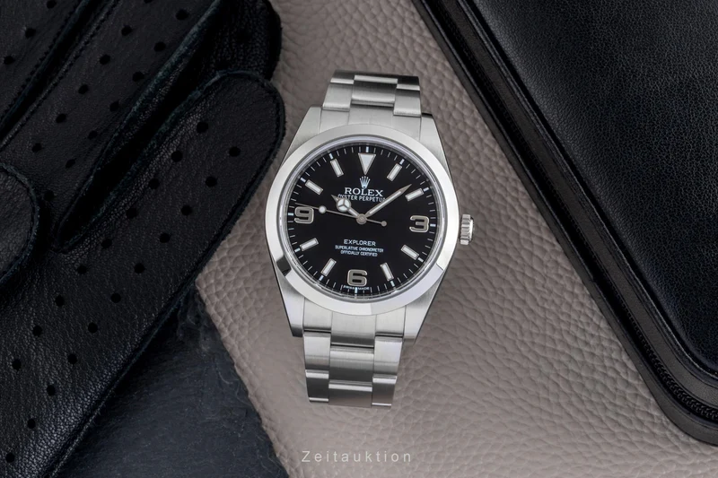 Rolex Explorer steel automatic men's watch 214270 [2507087]
