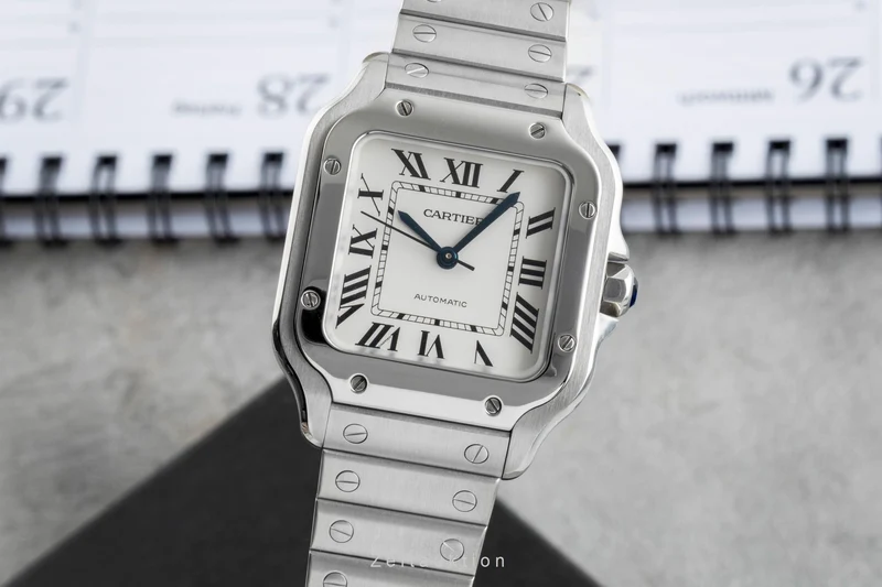 Cartier Santos steel automatic men's watch WSSA0010 LP: 8850EUR [2506665]