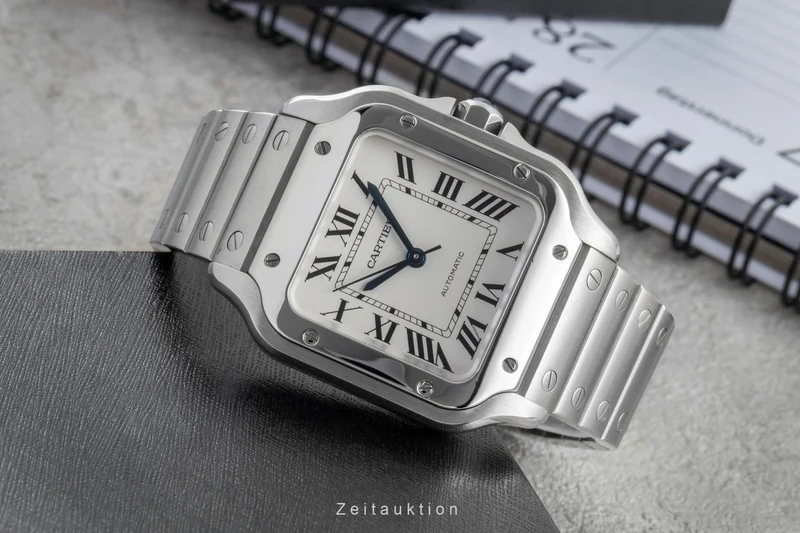 Cartier Santos steel automatic men's watch WSSA0010 LP: 8850EUR [2506665]