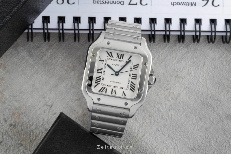 Cartier Santos steel automatic men's watch WSSA0010 LP: 8850EUR [2506665]