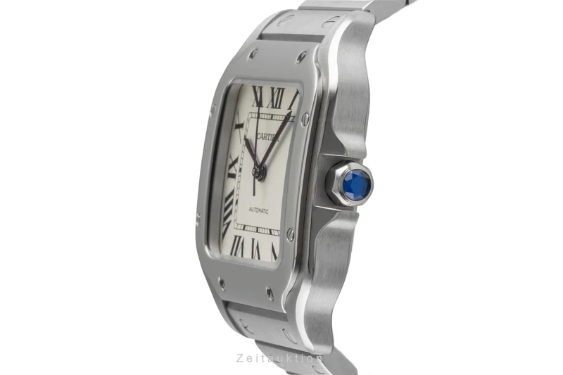 Cartier Santos steel automatic men's watch WSSA0010 LP: 8850EUR [2506665]