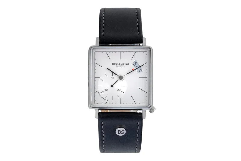 Bruno Söhnle Glashütte Rondo III Big steel quartz men's watch 17-13072-243 [2507285]