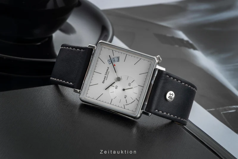 Bruno Söhnle Glashütte Rondo III Big steel quartz men's watch 17-13072-243 [2507285]