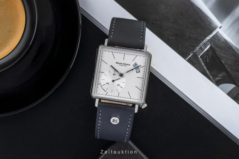 Bruno Söhnle Glashütte Rondo III Big steel quartz men's watch 17-13072-243 [2507285]