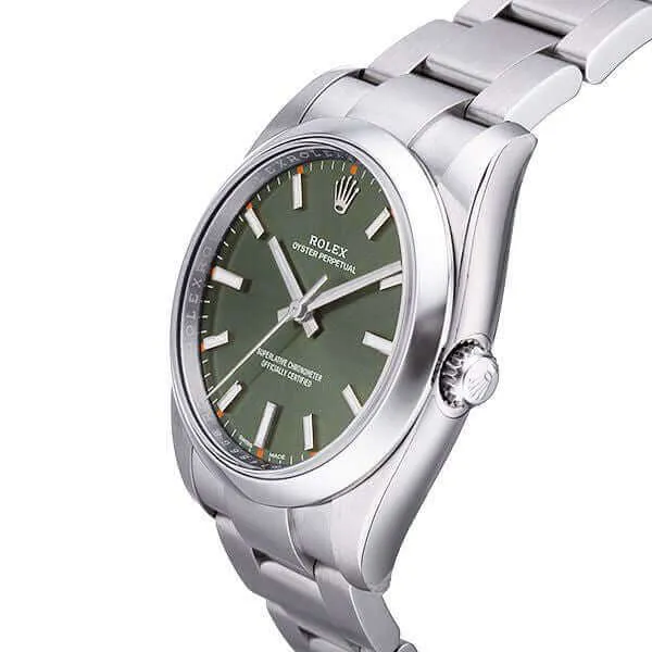 Rolex Oyster Perpetual 34 mm 114200 Olive