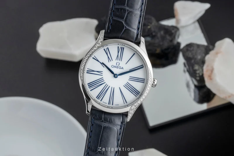 Omega De Ville steel quartz women's watch 428.17.36.60.04.001 LP: 5300EUR [2506984]