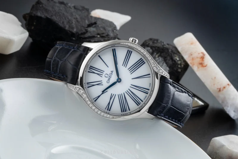 Omega De Ville steel quartz women's watch 428.17.36.60.04.001 LP: 5300EUR [2506984]