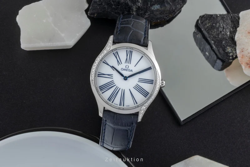 Omega De Ville steel quartz women's watch 428.17.36.60.04.001 LP: 5300EUR [2506984]