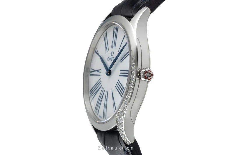 Omega De Ville steel quartz women's watch 428.17.36.60.04.001 LP: 5300EUR [2506984]