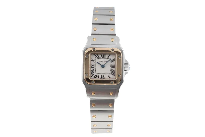 Cartier Santos steel / gold quartz women's watch W20012C4 LP: 10800EUR [2507041]
