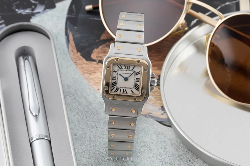 Cartier Santos steel / gold quartz women's watch W20012C4 LP: 10800EUR [2507041]
