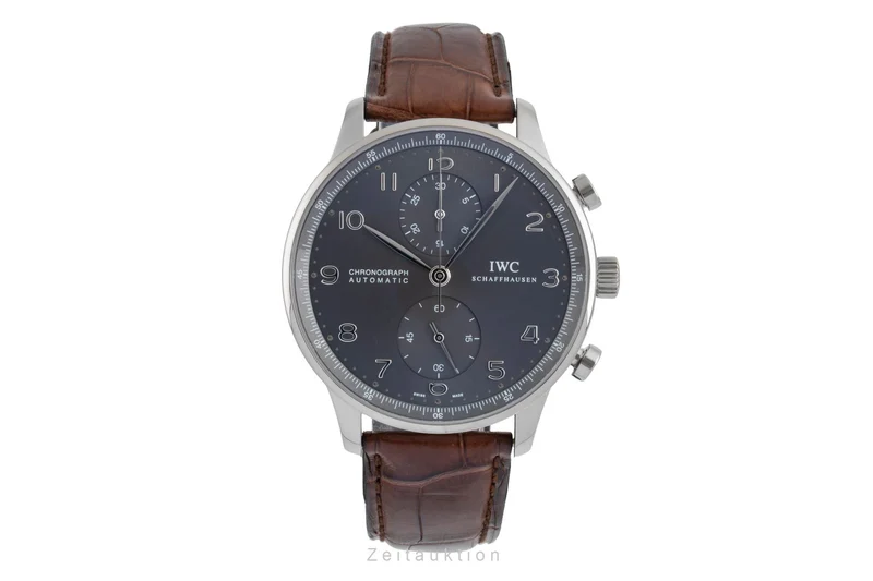 IWC Portugieser chronograph 18 ct white gold automatic men's watch IW371431 LP: 22500EUR [2505697]