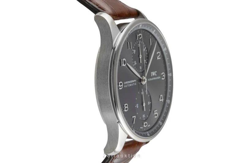 IWC Portugieser chronograph 18 ct white gold automatic men's watch IW371431 LP: 22500EUR [2505697]