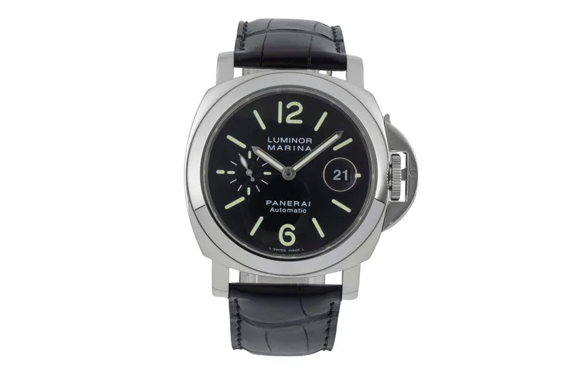Panerai Luminor Marina steel automatic men's watch PAM00104 LP: 8900EUR [2506302]