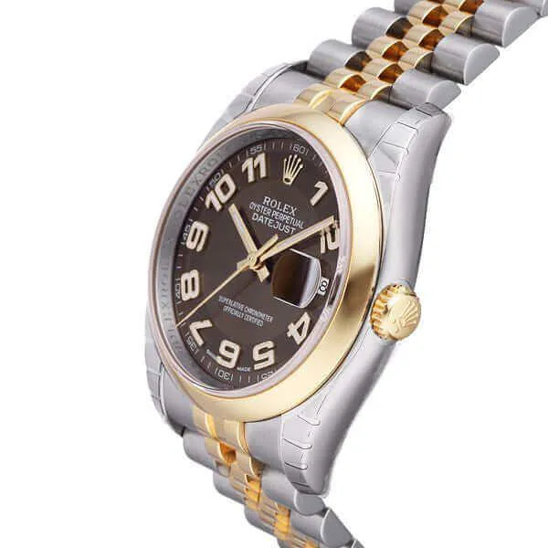 Rolex Datejust 36 Edelstahl Gelbgold 116203 Bronze A Jub