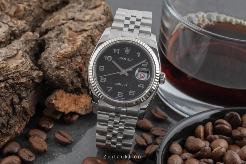 Rolex Datejust steel / white gold automatic men's watch 116234 [2507216]