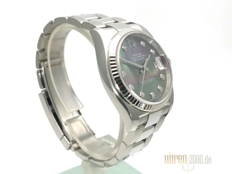 Rolex Datejust 36mm Edelstahl Weißgold 116234 Black MOP