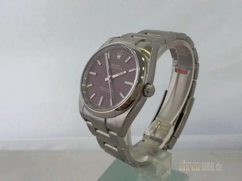 Rolex Oyster Perpetual 34 mm 114200 Red Grape Okkasion