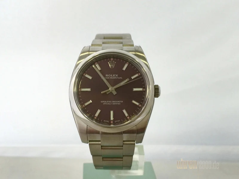 Rolex Oyster Perpetual 34 mm 114200 Red Grape Okkasion