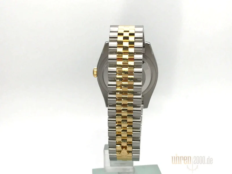Rolex Datejust 36 Edelstahl Gelbgold 116203 Schwarz Jub