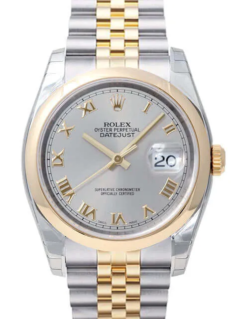 Rolex Datejust 36 Edelstahl Gelbgold 116203 Stahl R Jub