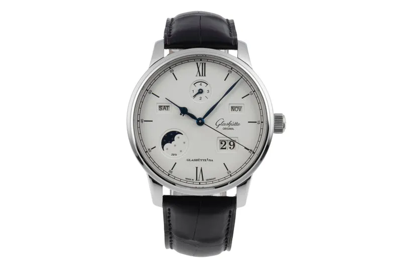 Glashütte Senator steel automatic men's watch 1-36-02-01-02-30 LP: 22500EUR [2506496]