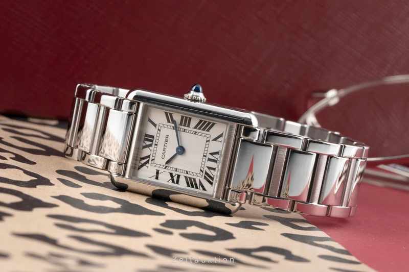 Cartier Tank steel quartz women's watch WSTA0051 LP: 3900EUR [2506389]