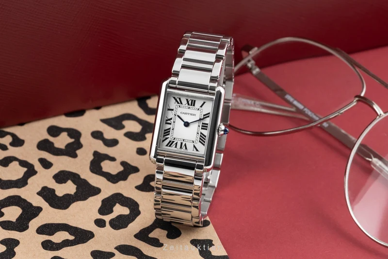 Cartier Tank steel quartz women's watch WSTA0051 LP: 3900EUR [2506389]