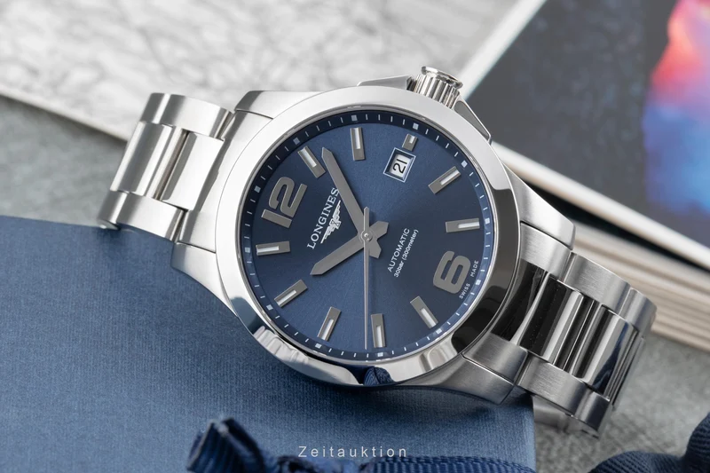 Longines Conquest steel automatic men's watch L3.676.4.99.6 LP: 2250EUR [2507103]