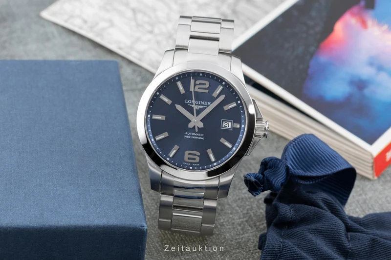 Longines Conquest steel automatic men's watch L3.676.4.99.6 LP: 2250EUR [2507103]