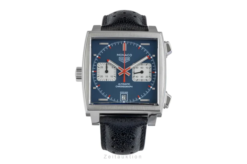 Tag Heuer Monaco chronograph steel automatic men's watch CAW211P.FC6356 LP: 8100EUR [2506453]