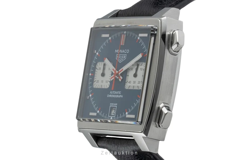 Tag Heuer Monaco chronograph steel automatic men's watch CAW211P.FC6356 LP: 8100EUR [2506453]
