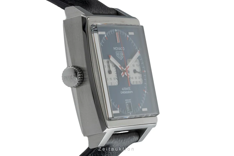 Tag Heuer Monaco chronograph steel automatic men's watch CAW211P.FC6356 LP: 8100EUR [2506453]