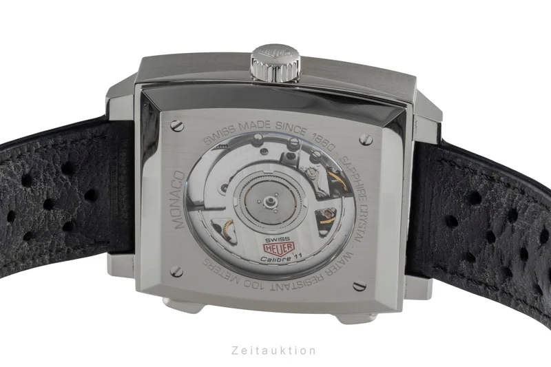 Tag Heuer Monaco chronograph steel automatic men's watch CAW211P.FC6356 LP: 8100EUR [2506453]