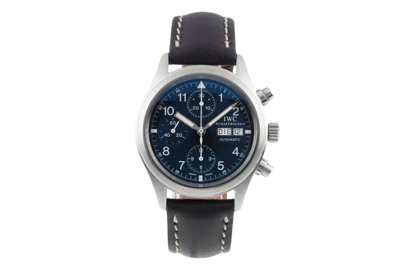 IWC Fliegerchronograph chronograph steel automatic men's watch IW370601 LP: 7800EUR [2505997]